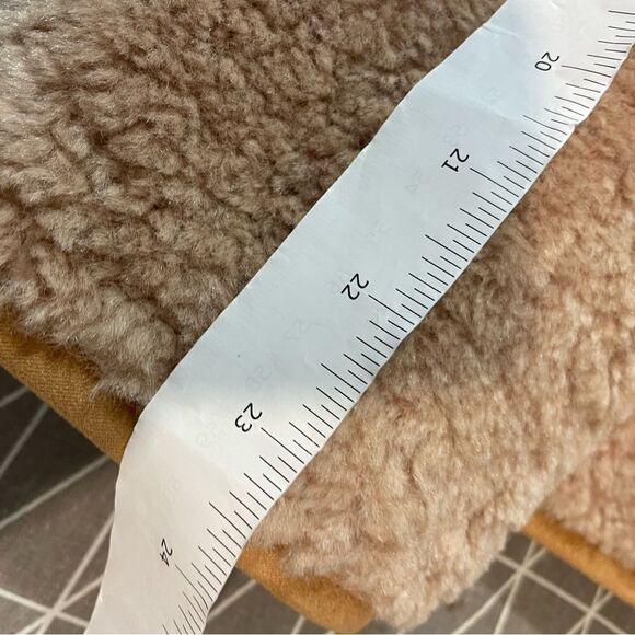 Anthropologie Brown Super Comfy Soft Teddy Coat S Relaxed Fit - Picture 13 of 15